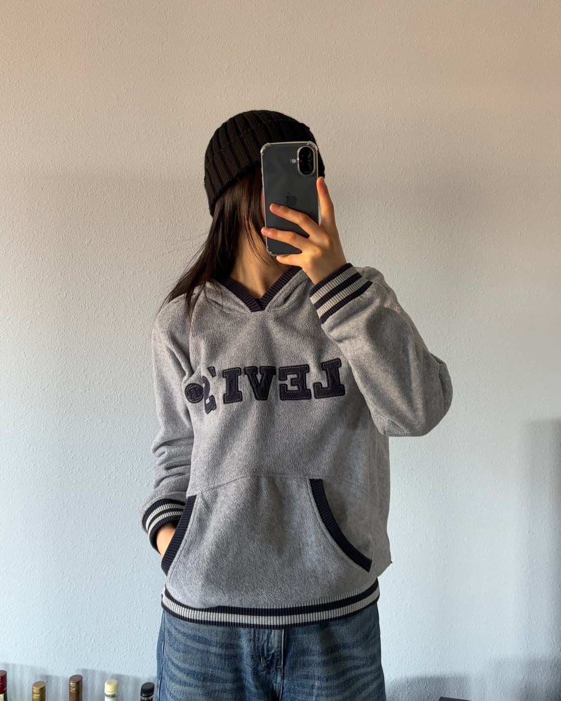 [S]리바이스 스펠아웃 플리스 후드 상품이미지1