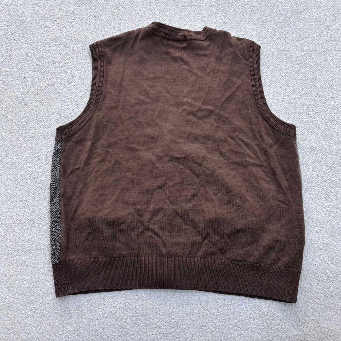 110 라코스테 브라운 니트 조끼 0428E 상품이미지2