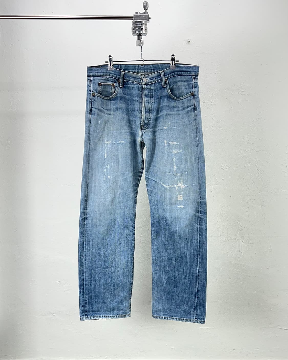 리바이스 501 빅 E 하드 페이 디드 버튼 플라이 데님 팬츠 상품이미지1