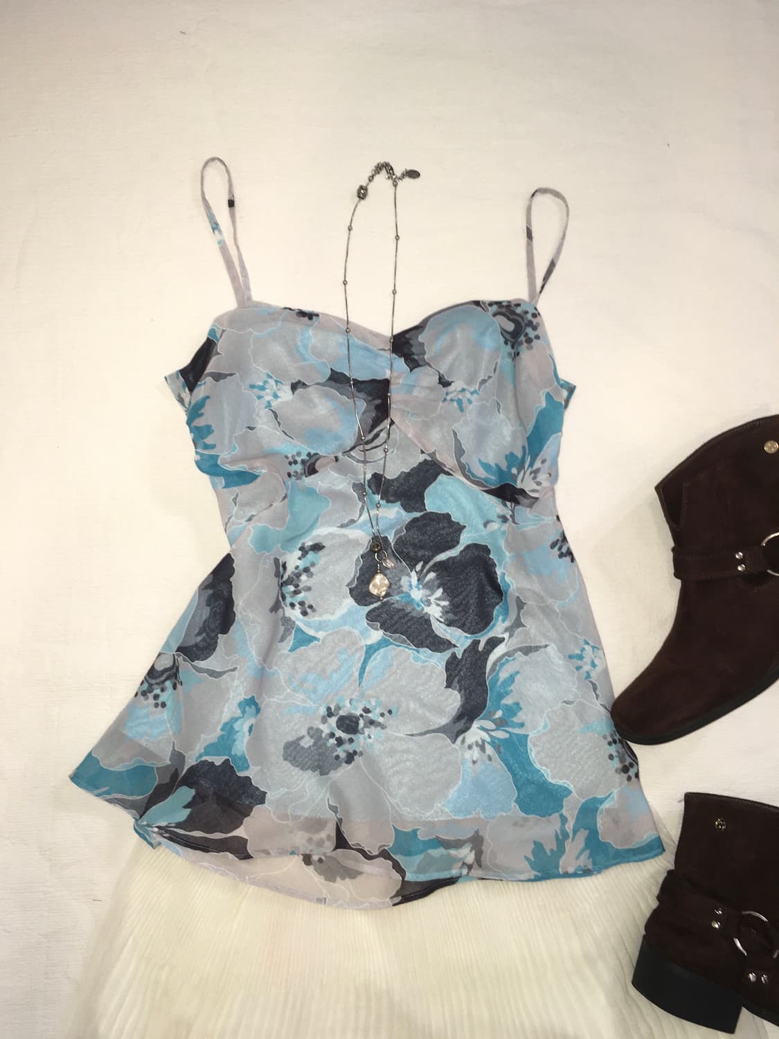 jpn vintage blue fairy sleeveless 상품이미지5
