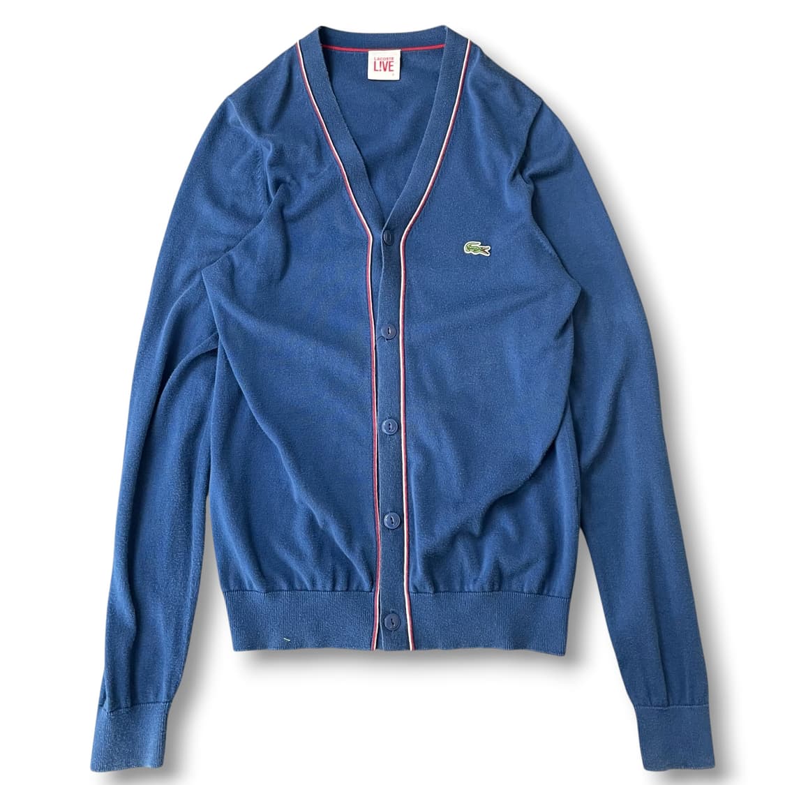 (95) 라코스테 블루 티핑 브이넥 가디건 상품이미지1