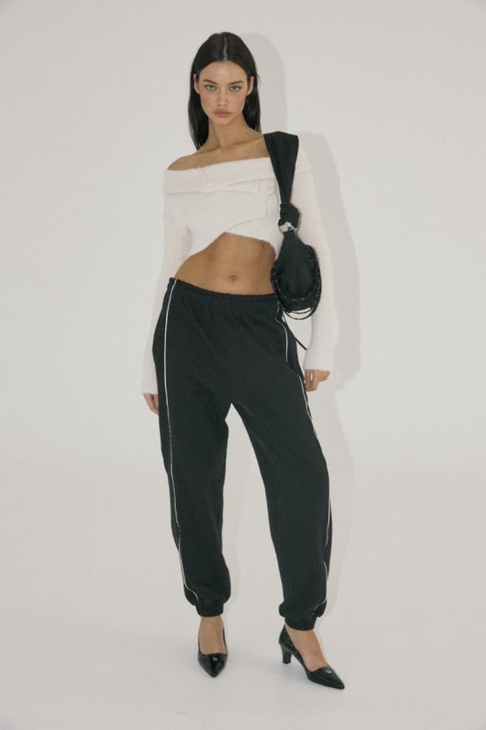 쓰리타임즈 헤어리 랩 가디건 wrap cardigan 상품이미지2