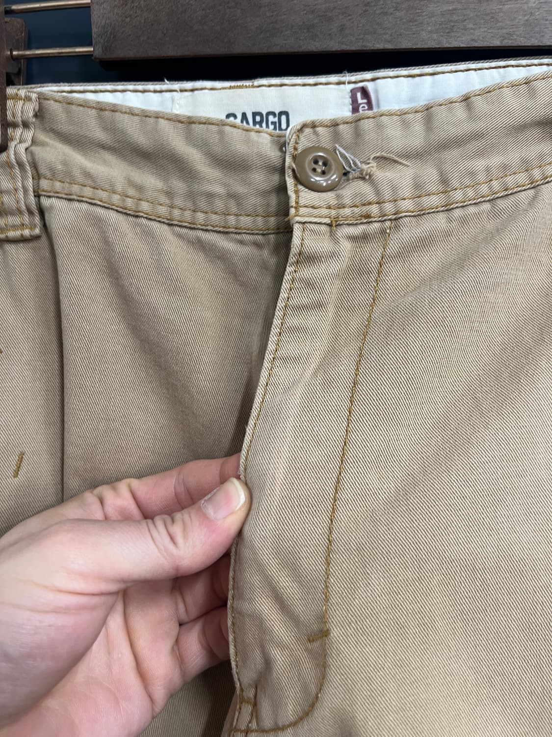 00s Levis 리바이스 카고 베이지 하프 팬츠 상품이미지4