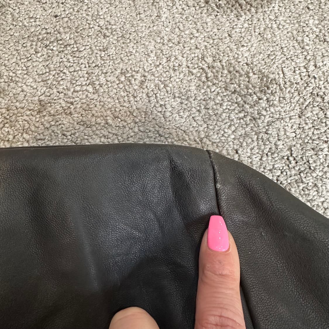 골든베어 블랙/브라운 양가죽 블레이저 자켓M 상품이미지7