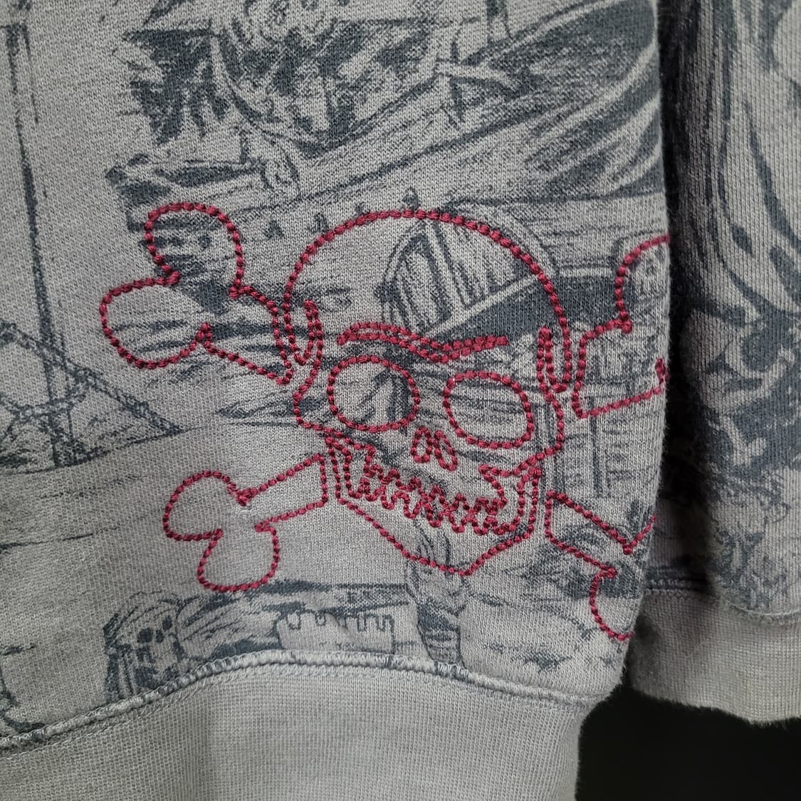 PIRATES CARIBBEAN Sketch Art Hoodie Y2K 상품이미지3