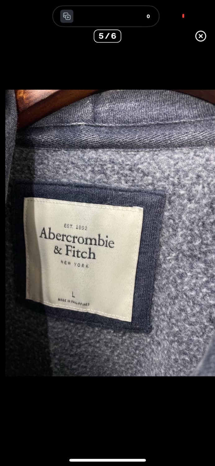 아베크롬비앤피치 네이비 후드집업 A2817 상품이미지5