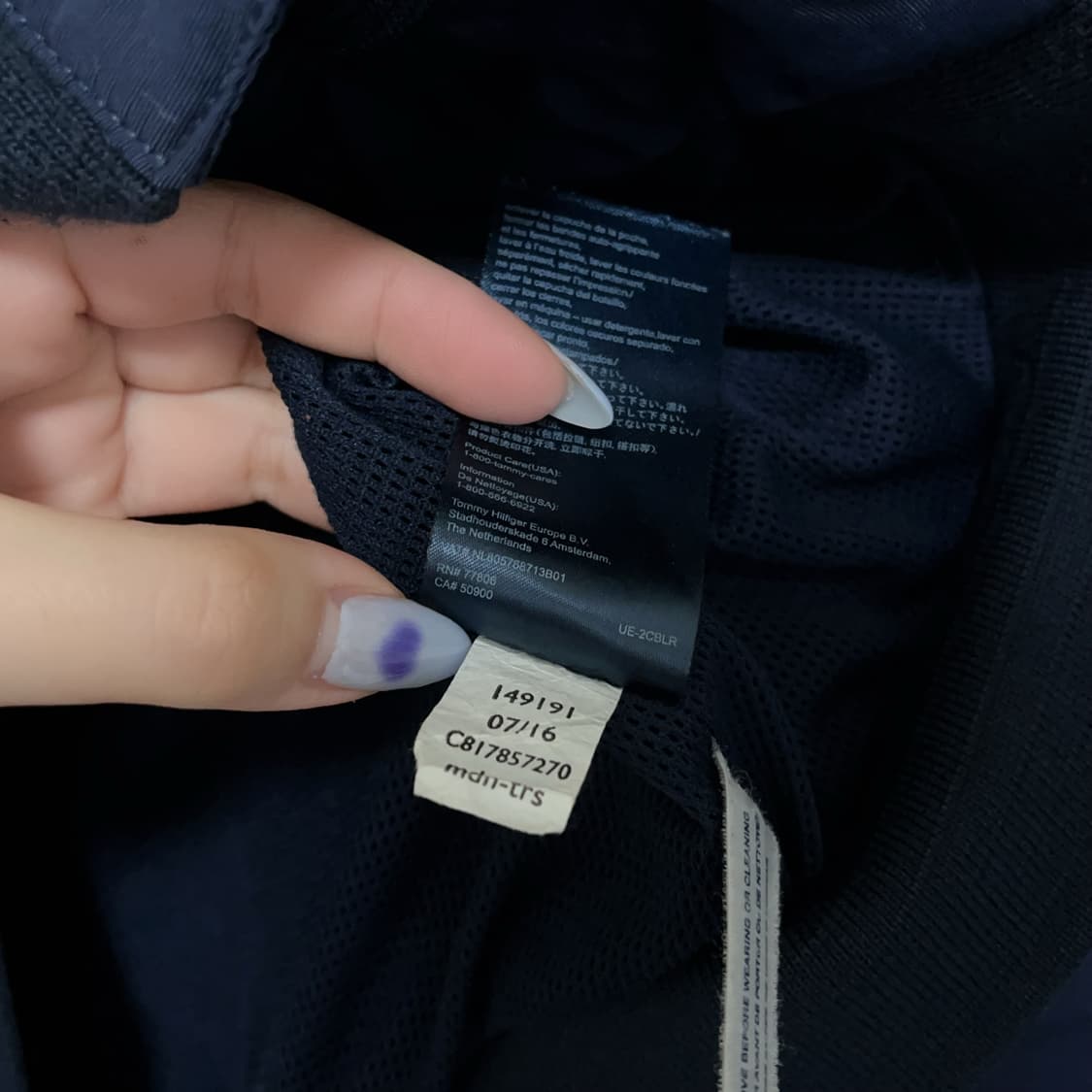 [정품] 타미 네이비 옆자수 점퍼 [ M ] 상품이미지8