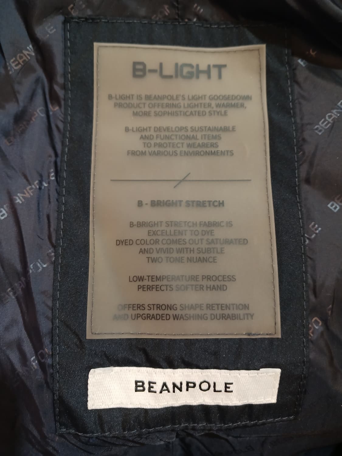 (상태굿,95)빈폴레이디스 (B-Light다운) 롱 다운 코트 네이비 상품이미지8