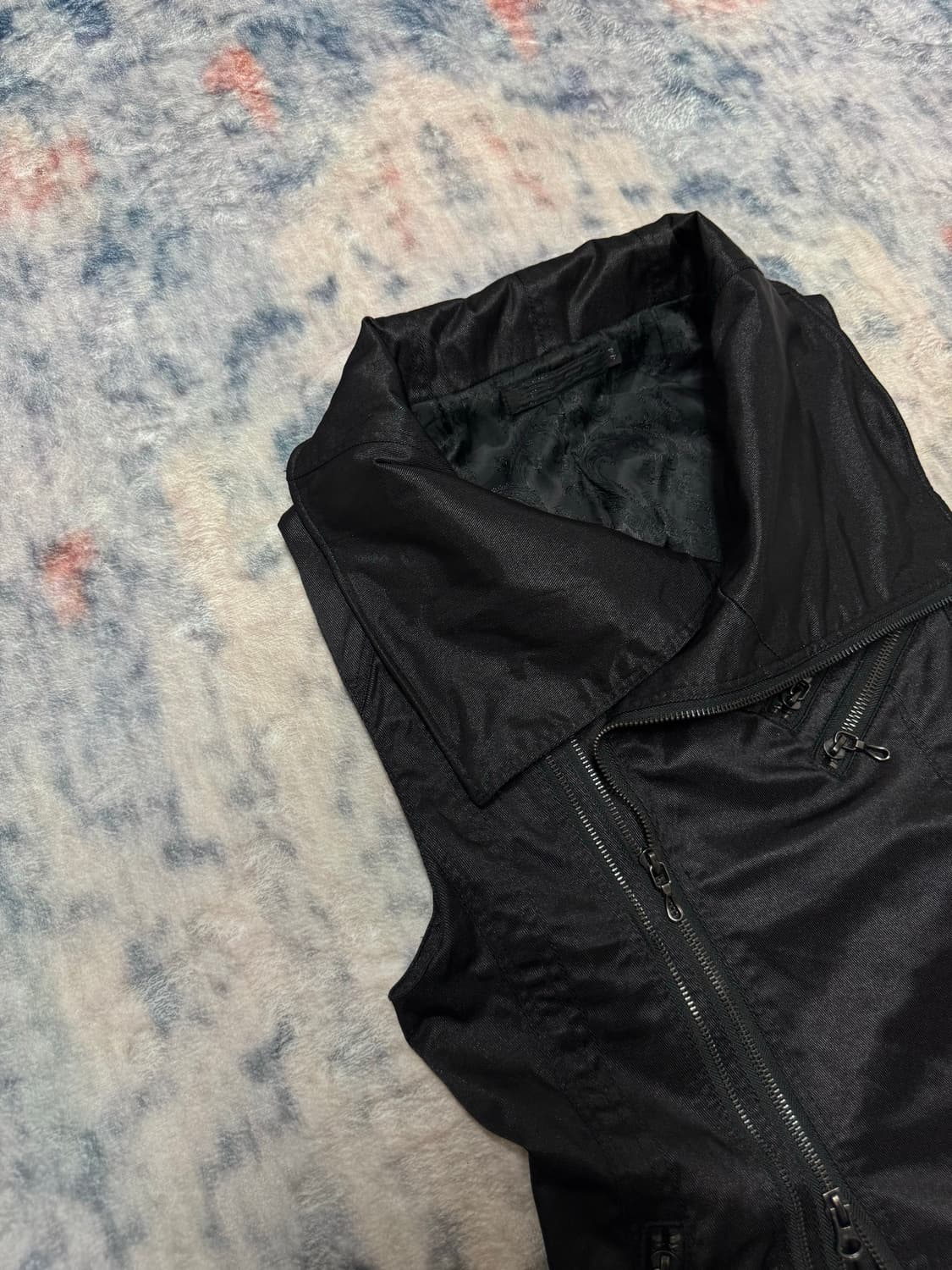 Fuga high neck sleeveless rider jacket 상품이미지4