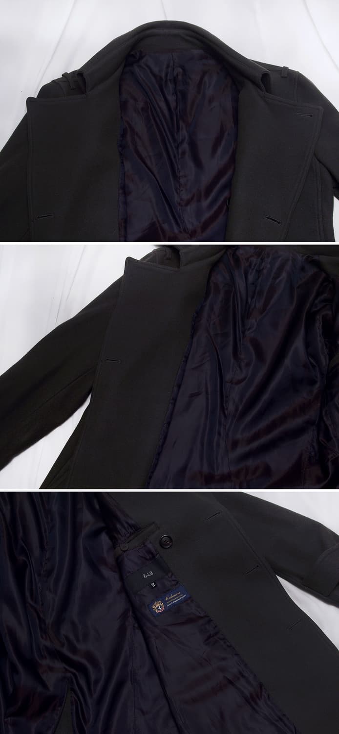 송지오 이탈리안 패브릭 울캐시미어 와이드카라 더블 코트 (100-105) 상품이미지7