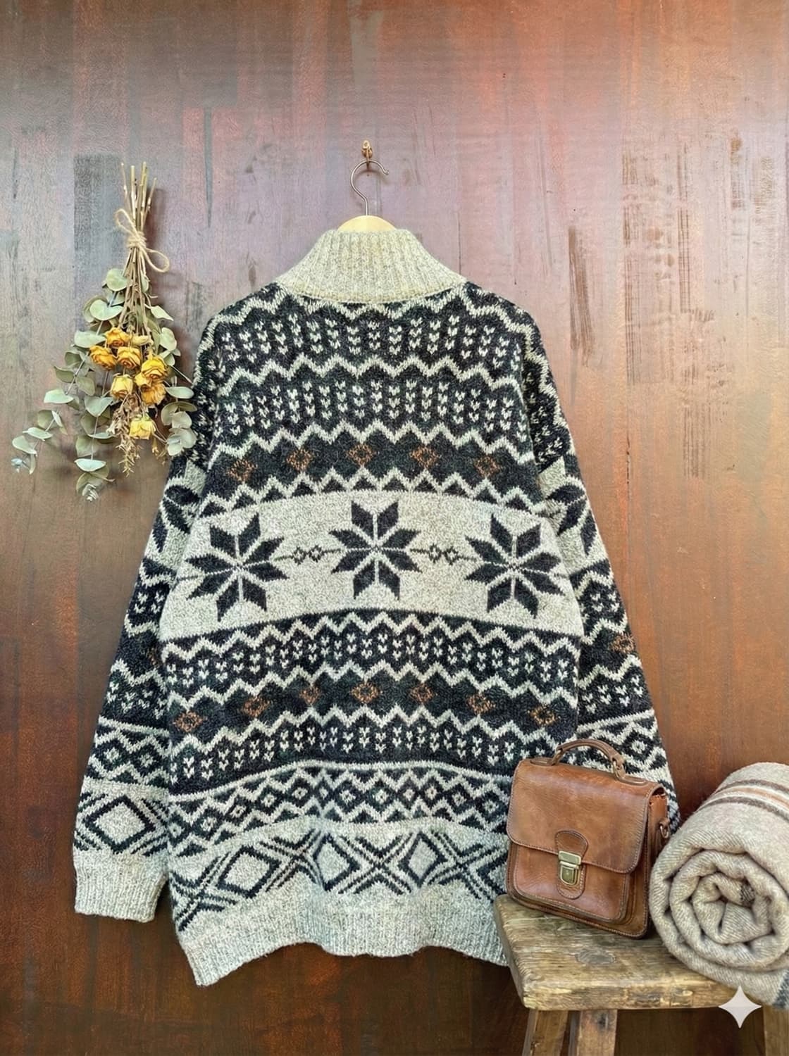 노르딕 하프집업 니트 상품이미지2