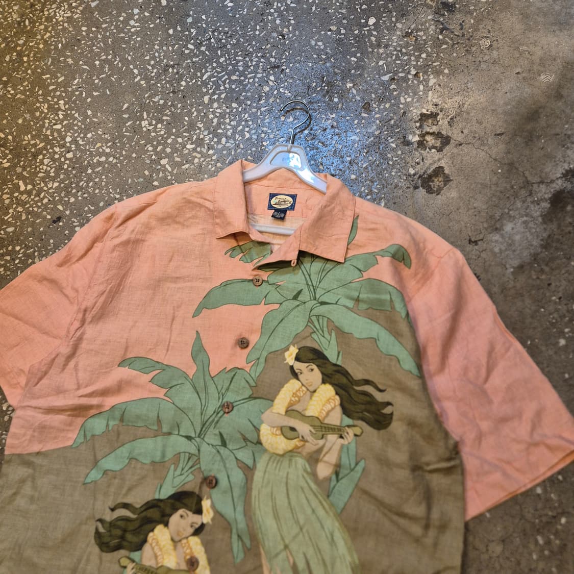 (L~XL)USA 하와이안 린넨 반팔셔츠  상품이미지6