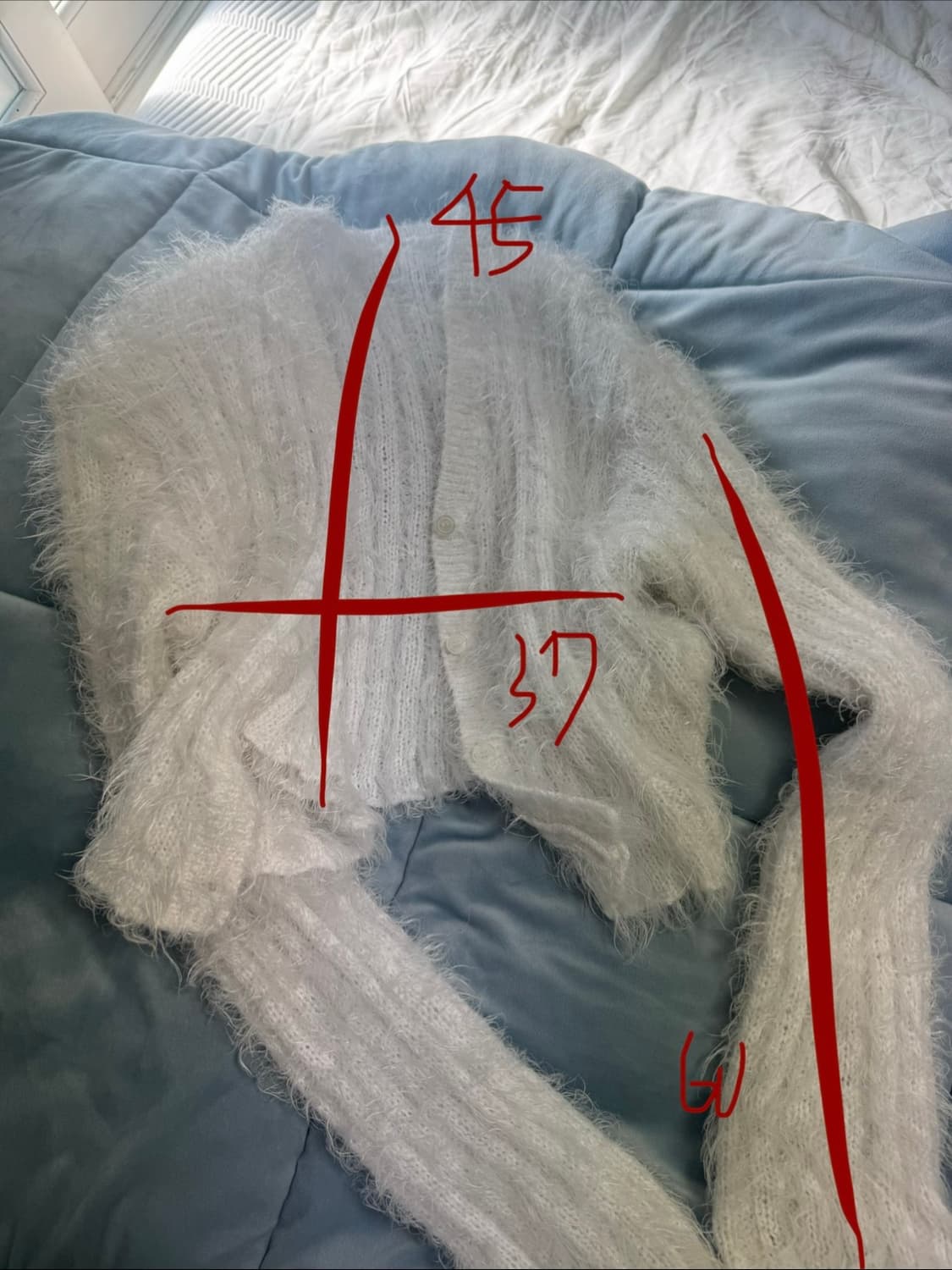 보송 헤어리 화이트 가디건 🤍 상품이미지6