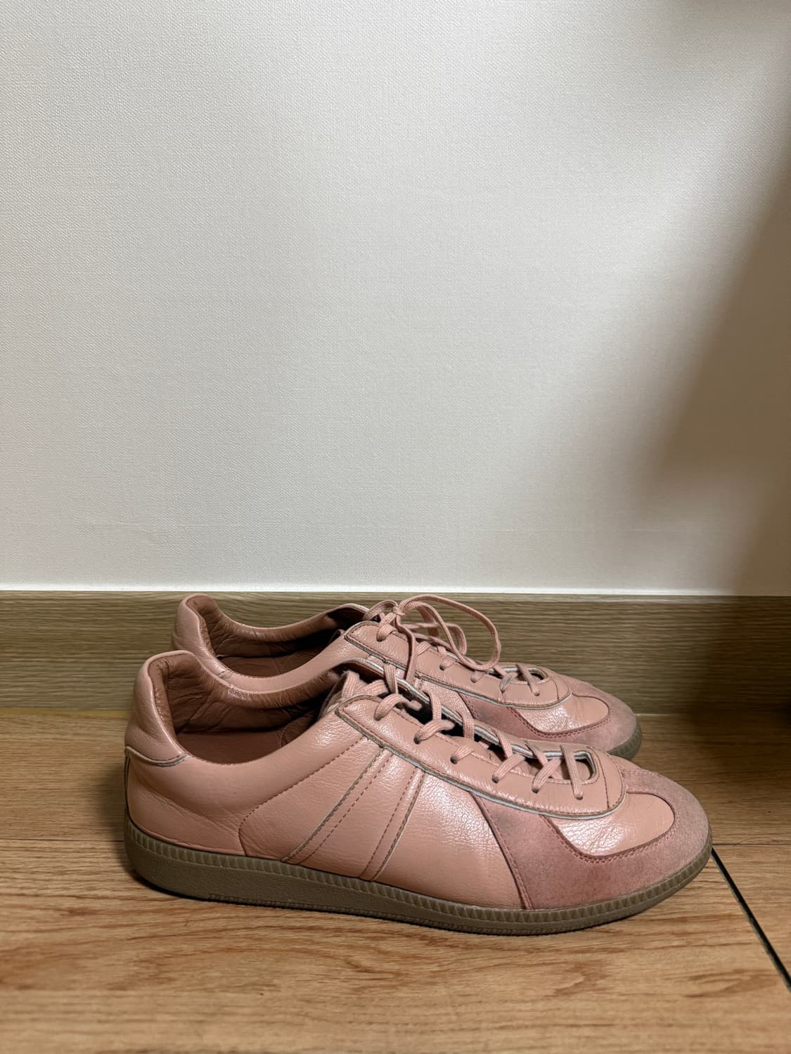 (270size) 빈티지 독일군 핑크 스니커즈 상품이미지2