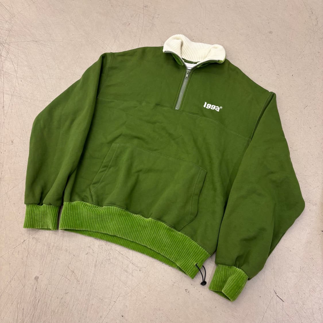 1993스튜디오 그린 하프집업 맨투맨 상품이미지1