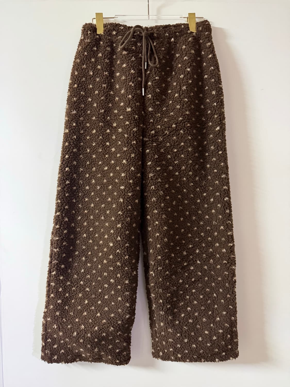 새상품 여자 도트 뽀글이 팬츠 상품이미지1