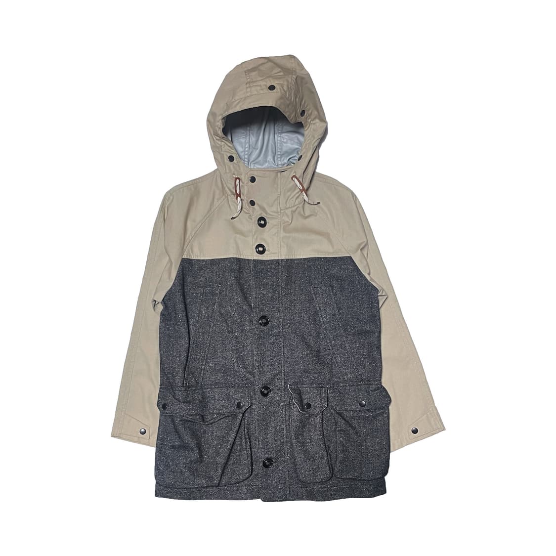 헤지스 트위드 후드 자켓 베이지 상품이미지1