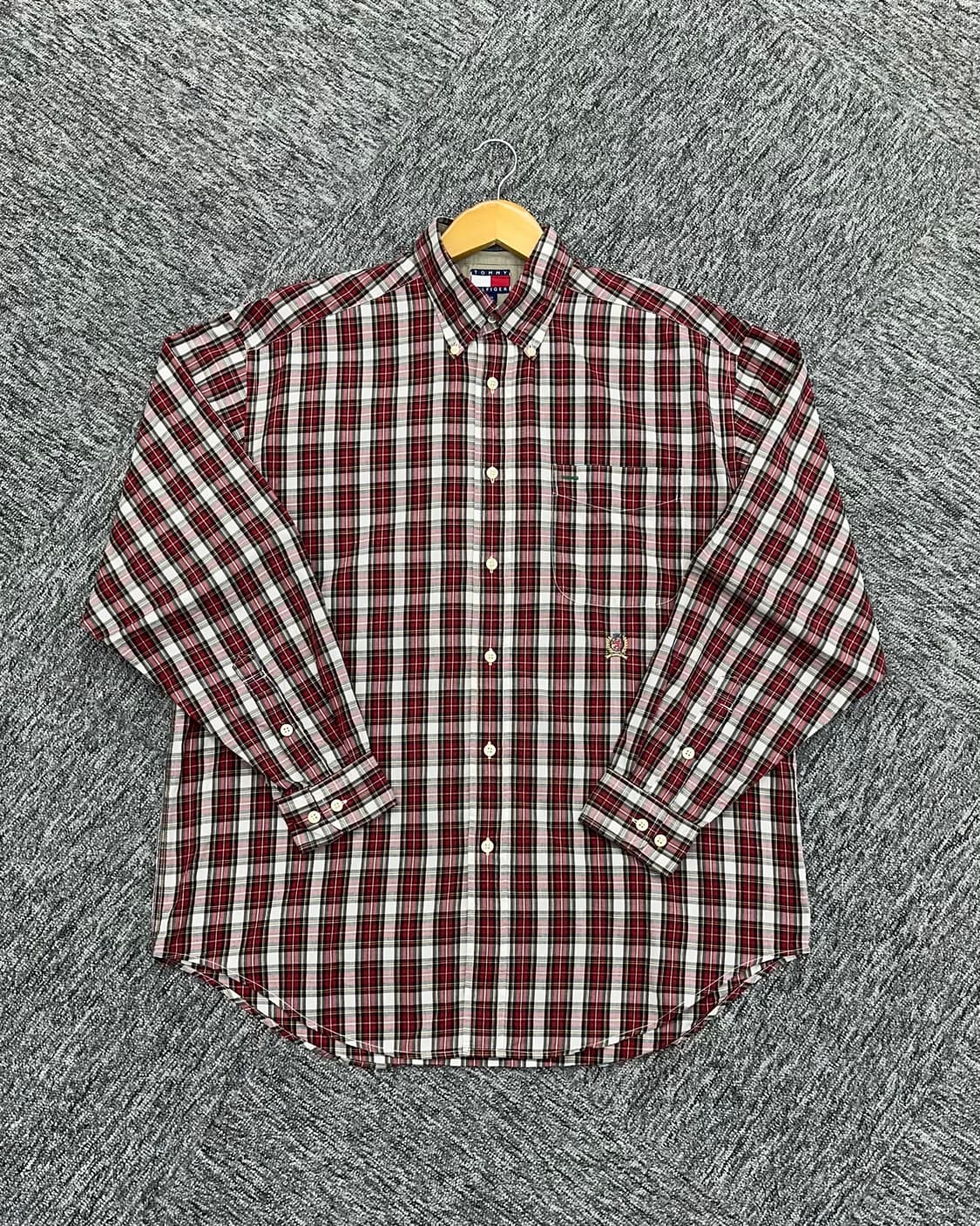 (XL)타미 체크 셔츠-M1005 상품이미지1