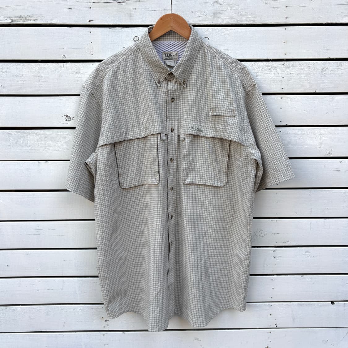 L.L.bean 엘엘빈 체크 반팔 셔츠 상품이미지1