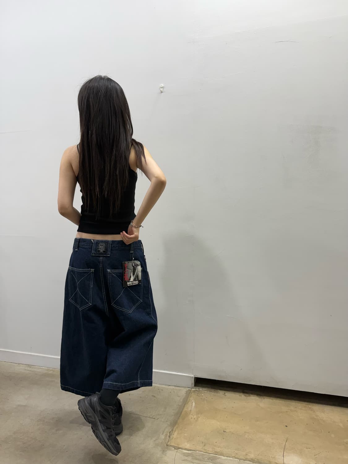 도그타운 데님 로고 버뮤다팬츠 상품이미지4