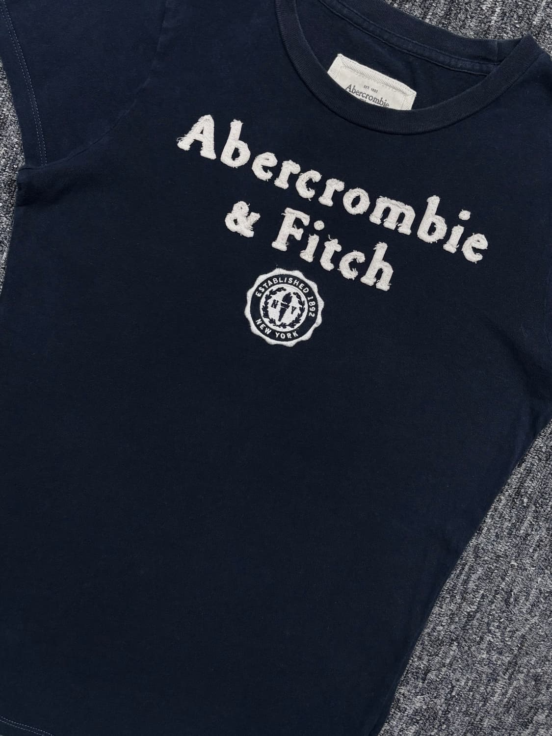 아베크롬비 로고 네이비 반팔 상품이미지4
