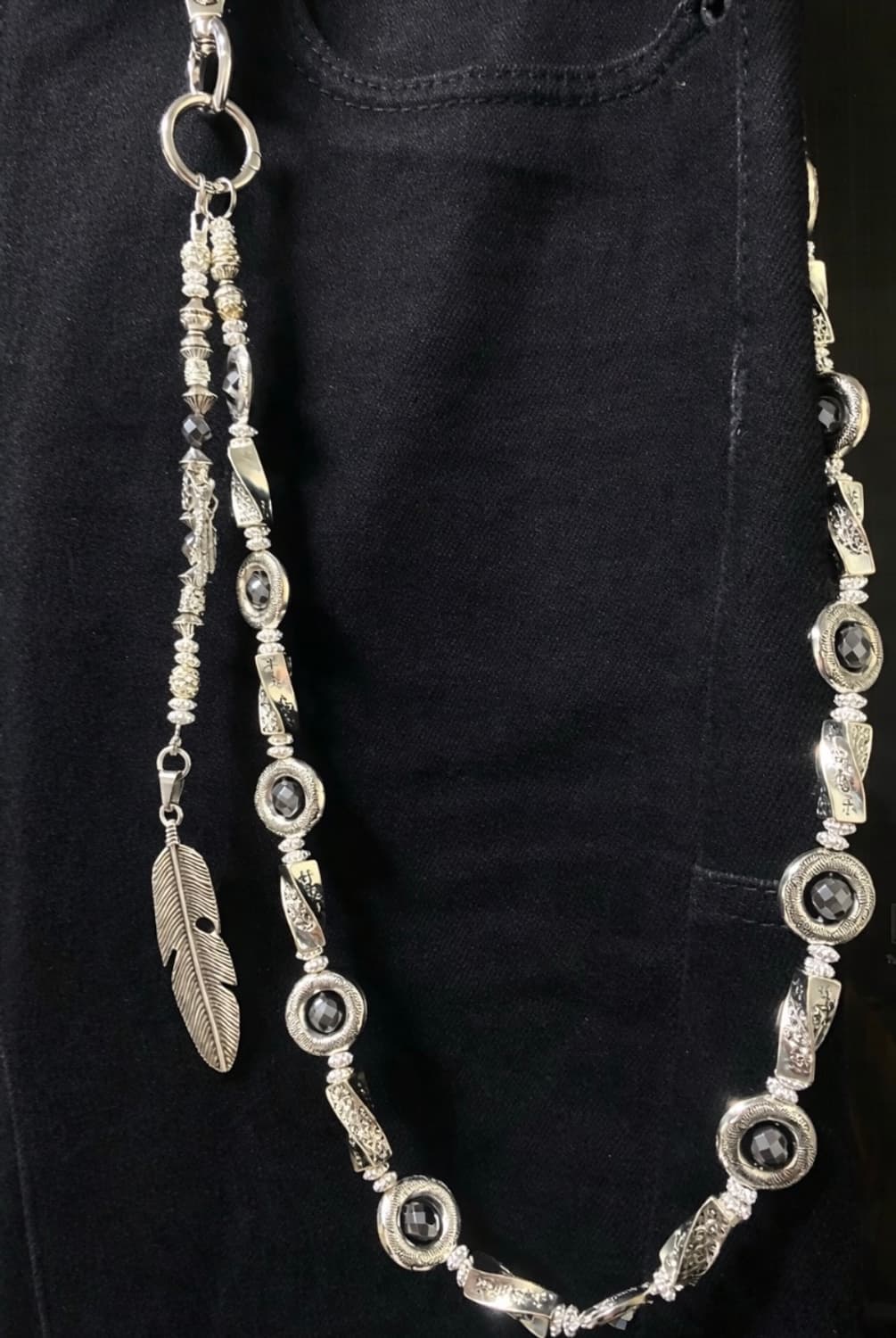 다크 에스닉 팬츠 체인 상품이미지4