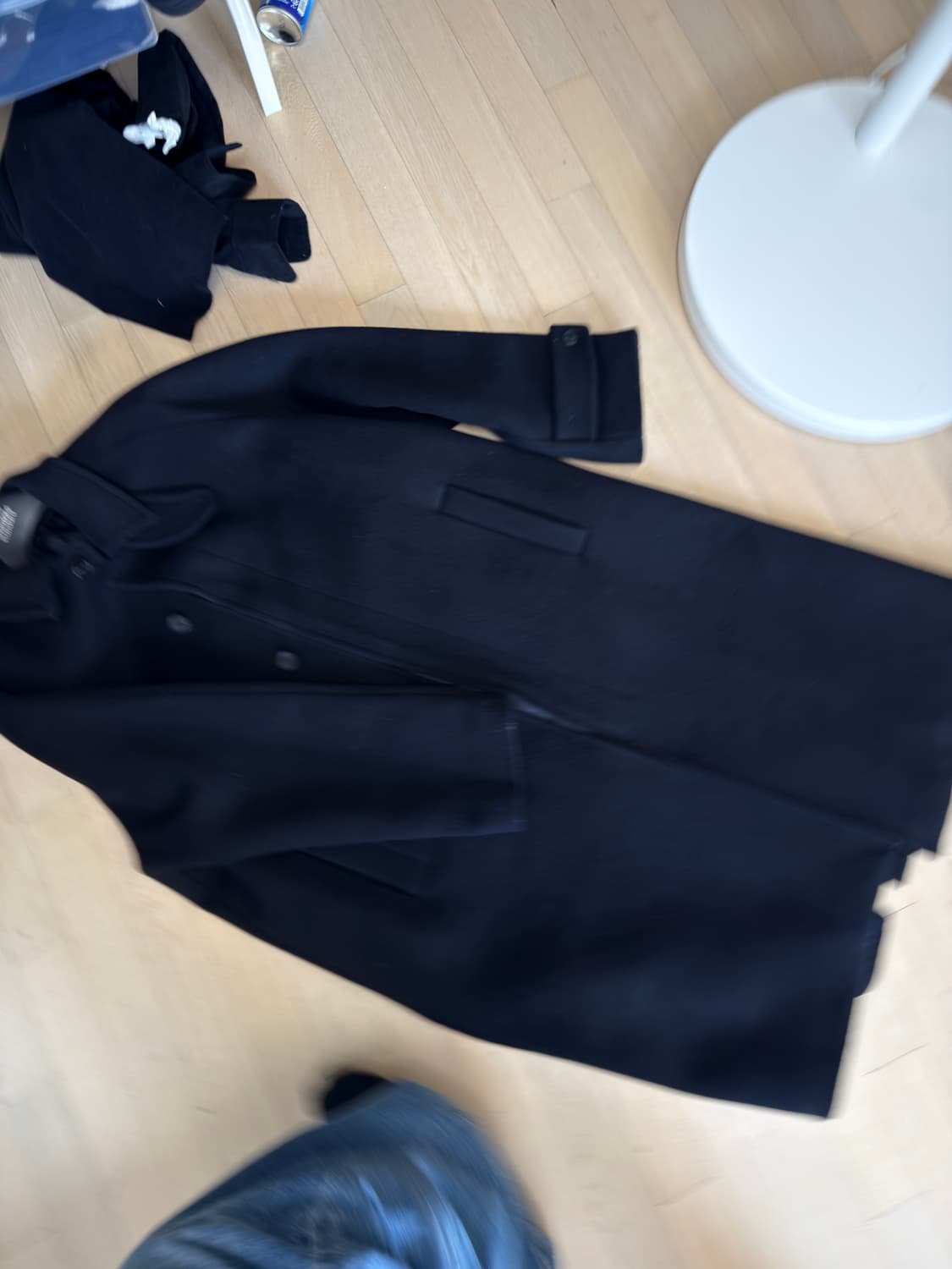 [이도현 PICK]캐시미어 블렌드 오버사이즈 발마칸 코트 [블랙] 상품이미지9