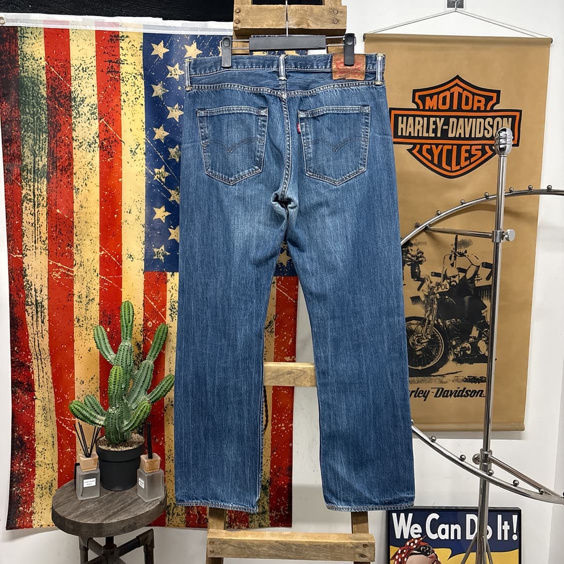 리바이스 501 오리지널 스트레이트 빈티지 페이딩 데님팬츠 N904 상품이미지2