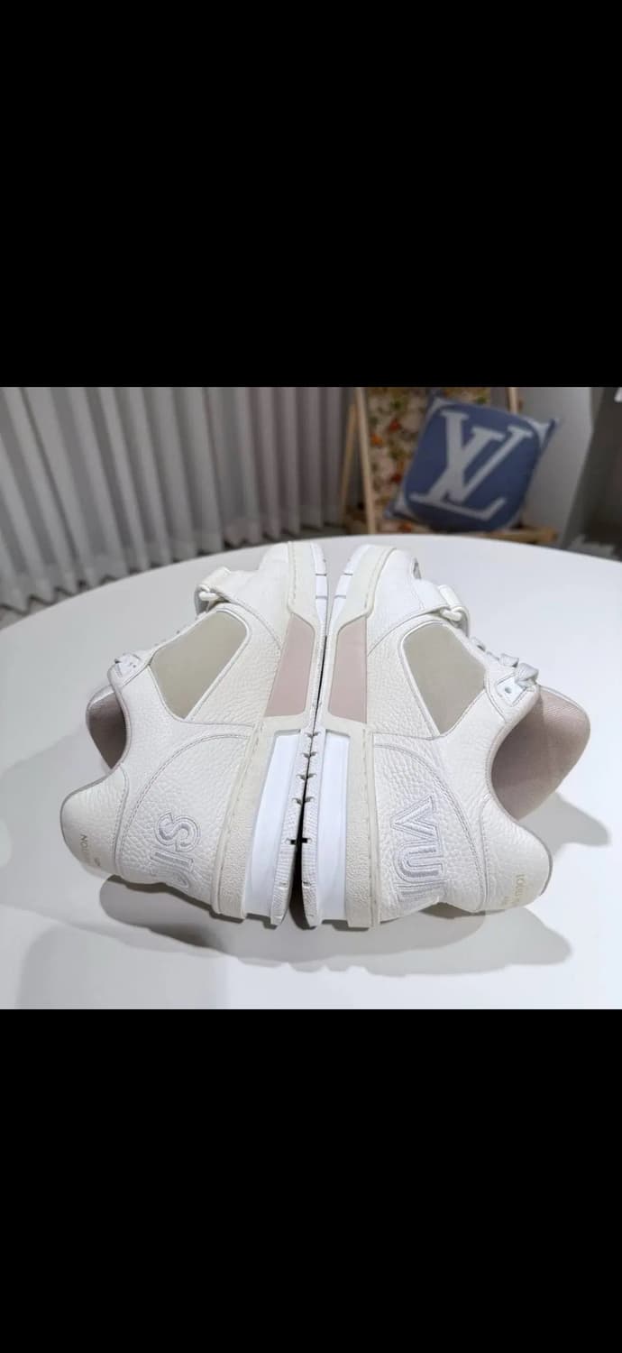 6.5 / 루이비통 벨크로 베이지 트레이너 스니커즈 상품이미지6