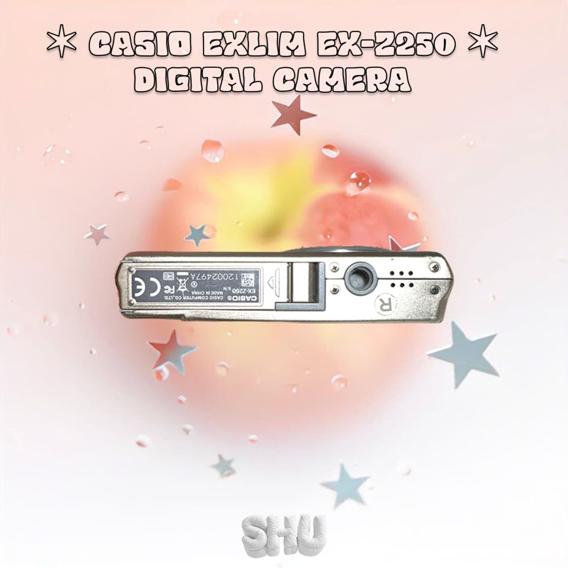 카시오 엑슬림 EX-Z250 빈티지 레트로 디카 디지털카메라 골드 상품이미지5