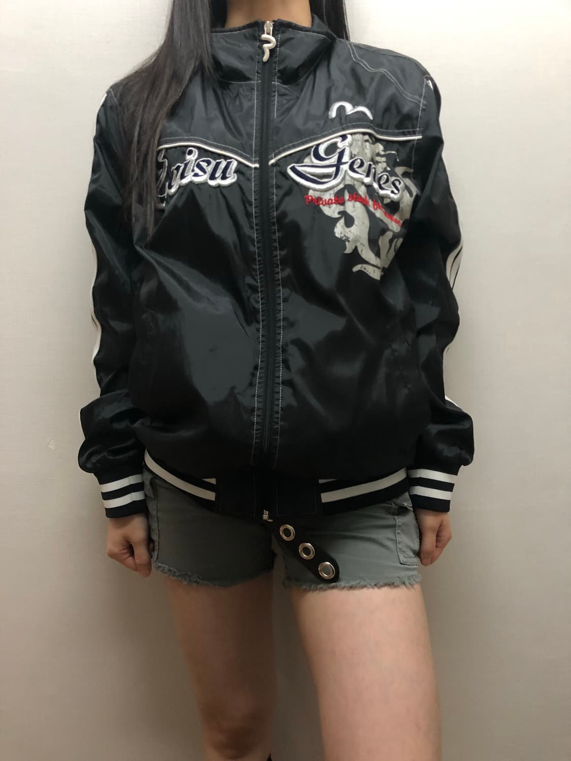 빈티지 에비수 블랙 펑크 자켓 상품이미지4
