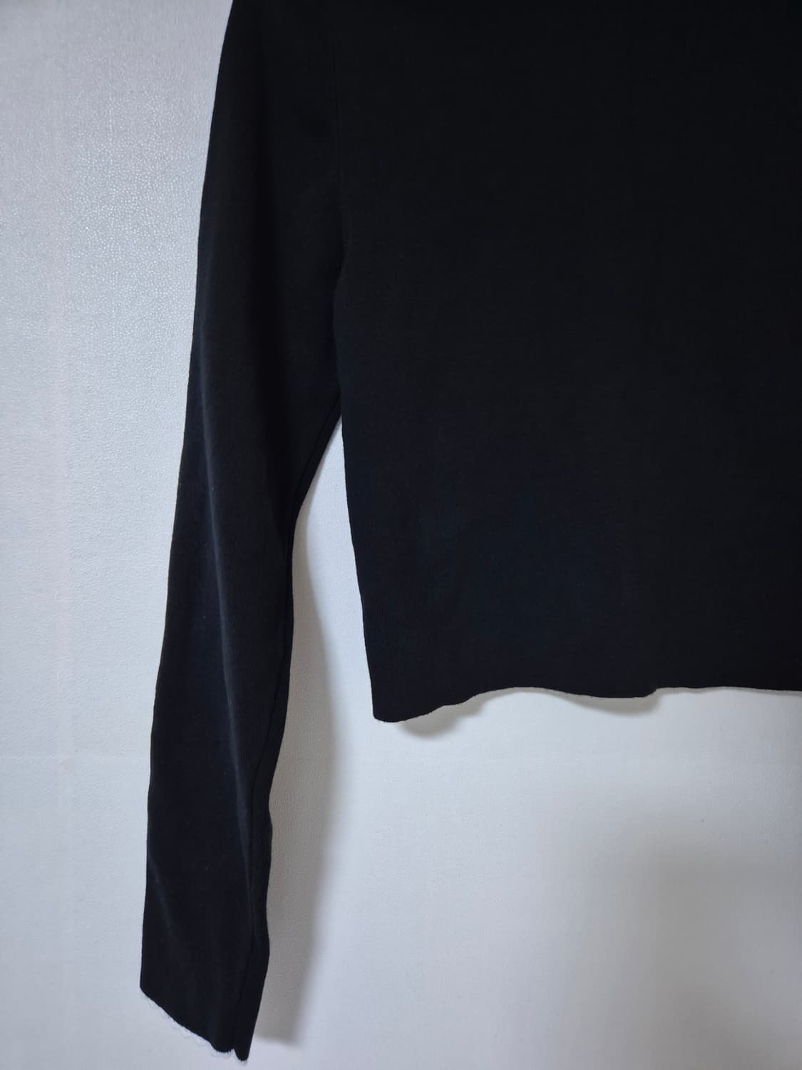 바시카 프릴 패턴 가디건 블랙 상품이미지6