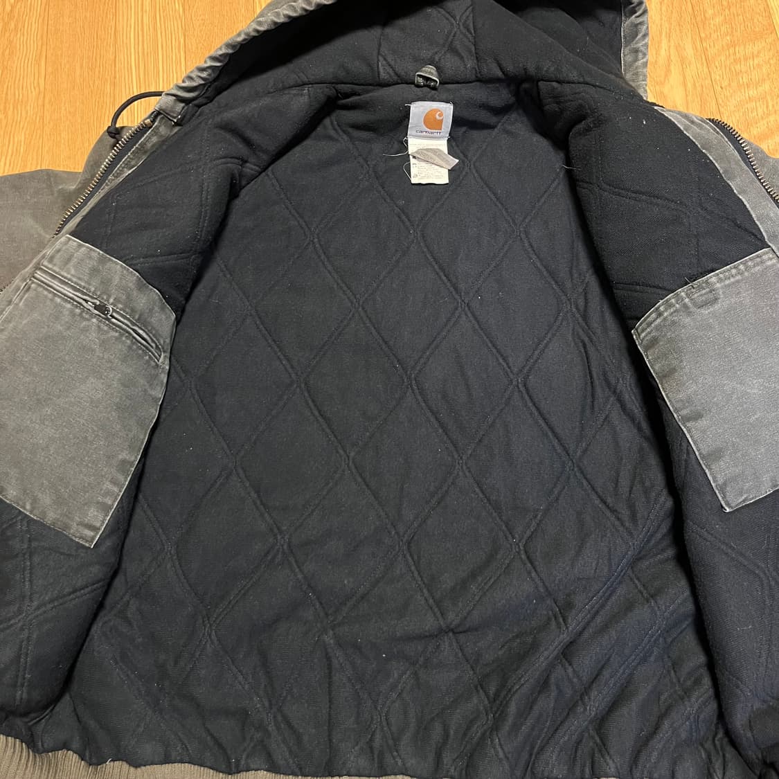 [M] 00s 빈티지 칼하트 J130 액티브 자켓 MOS 상품이미지5