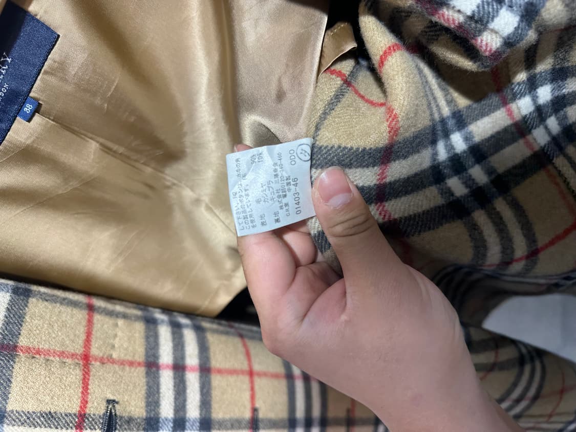 버버리 노바체크 캐시 울 코트 상품이미지8