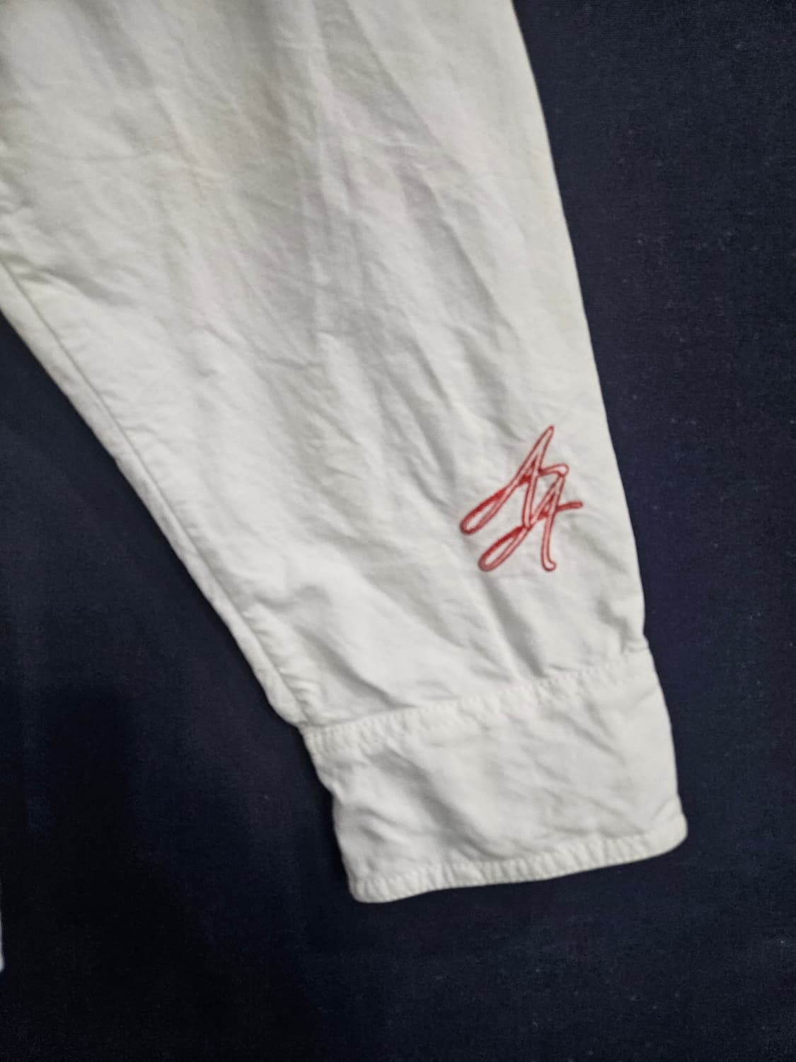 시스템옴므 자수 화이트 남성 세미오버핏 105 긴팔셔츠  상품이미지6