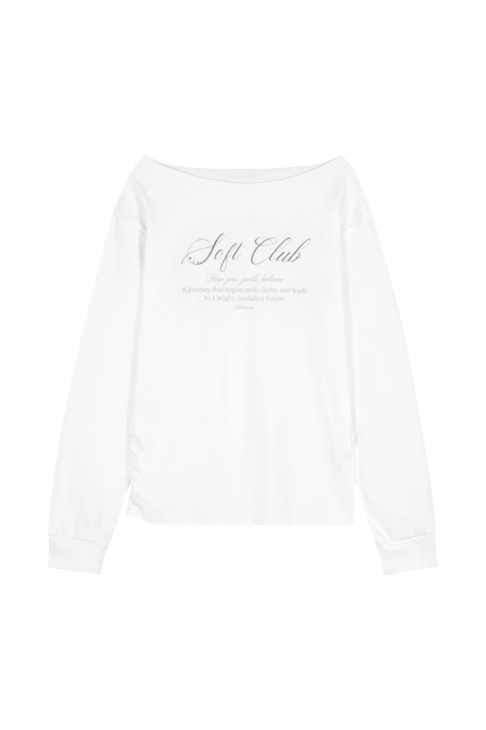 클리시어 소프트클럽 오프숄더 티셔츠 상품이미지2