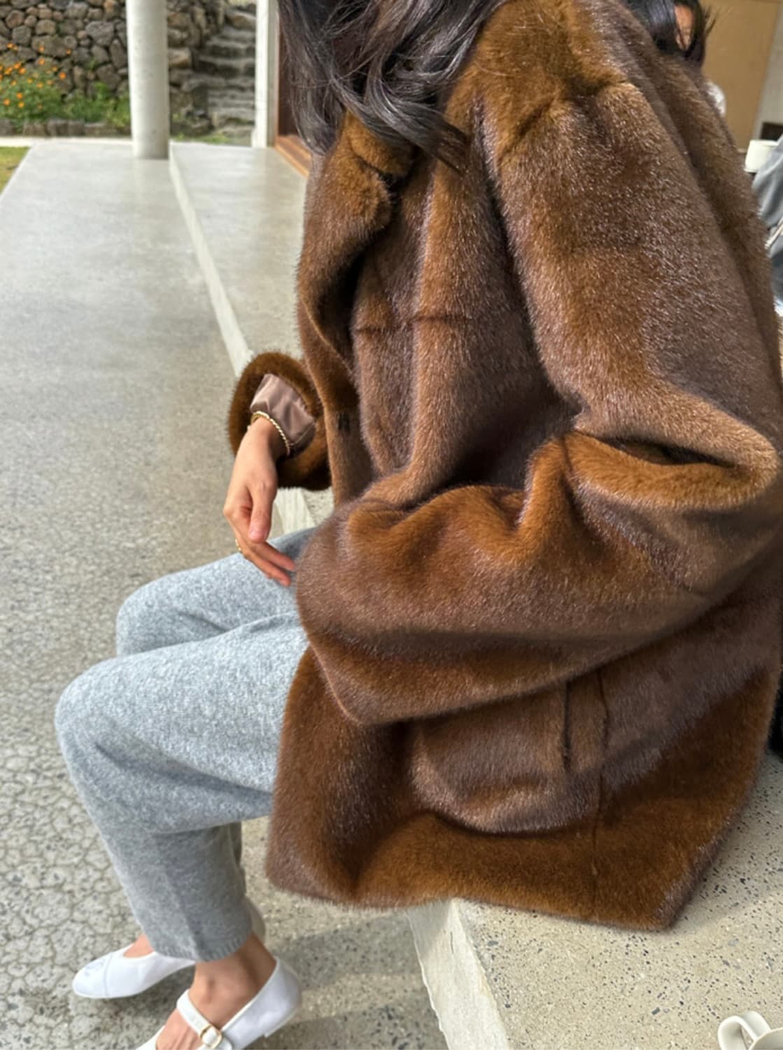 라밤바룸 밍크하프코트 1사이즈 상품이미지6