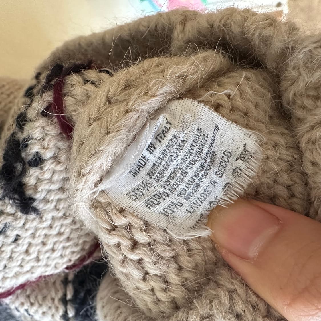 알파카 혼방 울 니트 가디건 상품이미지6