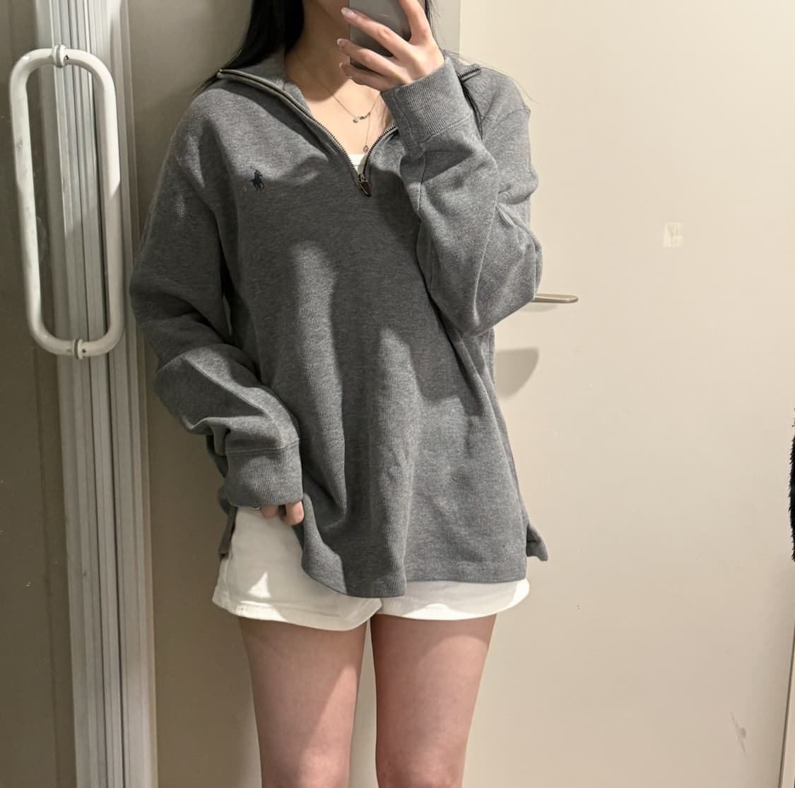 폴로 반집업 니트 상품이미지1