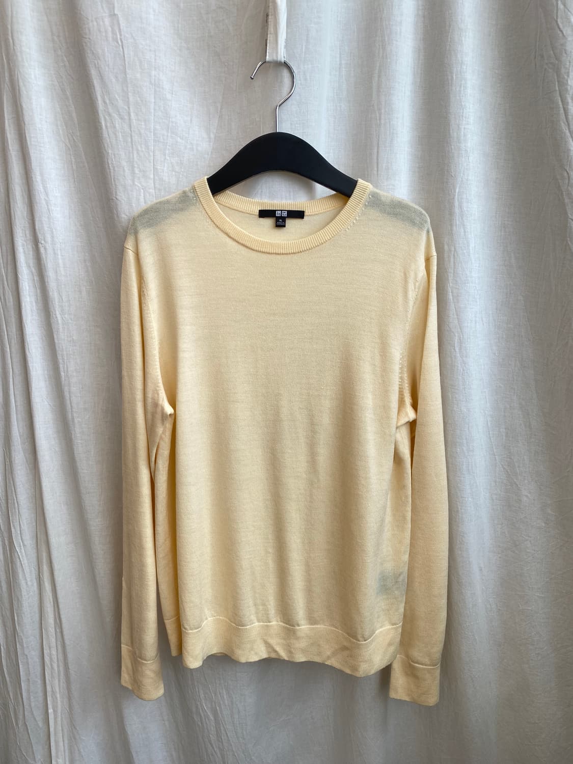 UNIQLO 옐로우 니트탑(XL) 상품이미지1