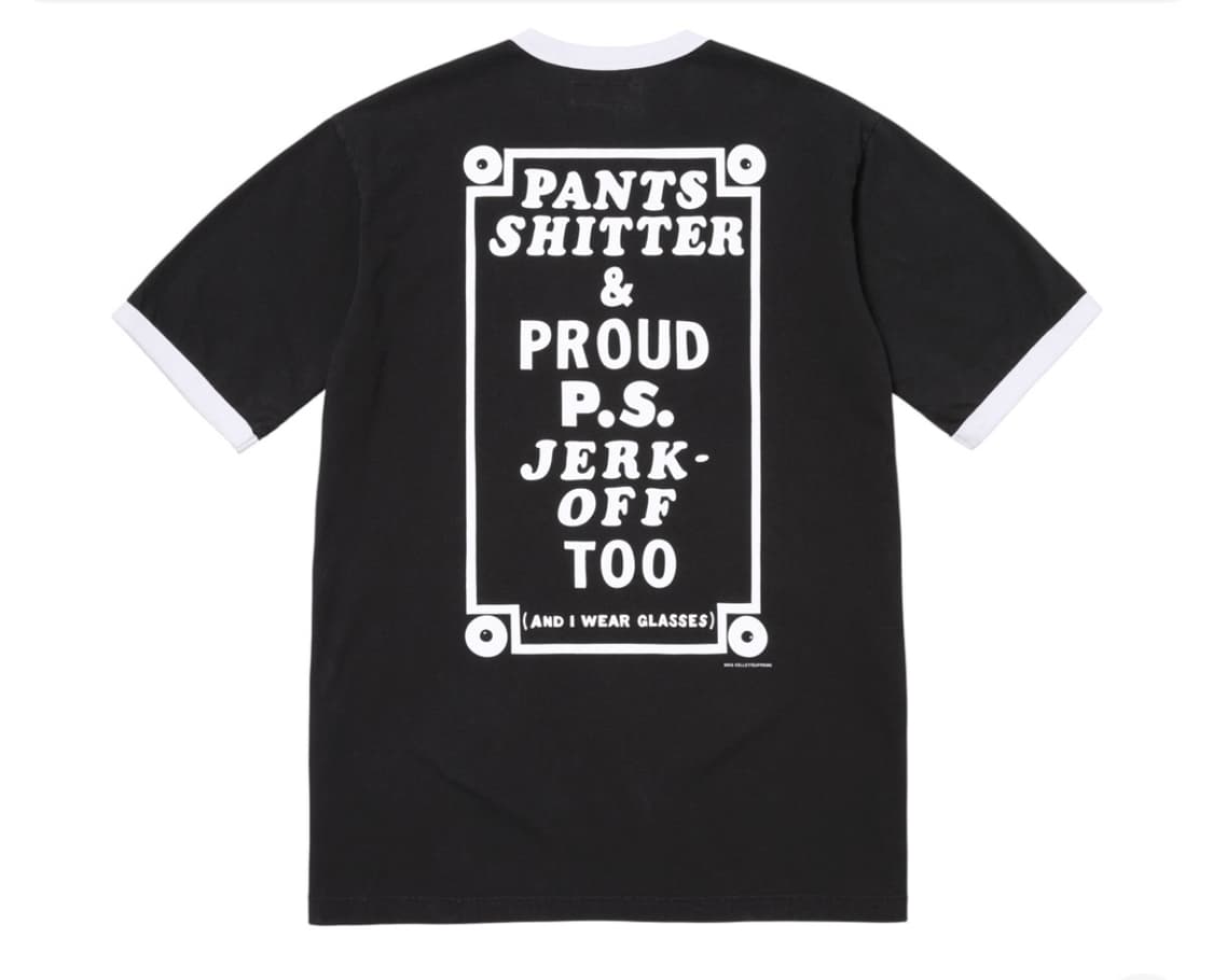 슈프림 x 마이크 켈리 링거 티셔츠 블랙 - 26SS 상품이미지1