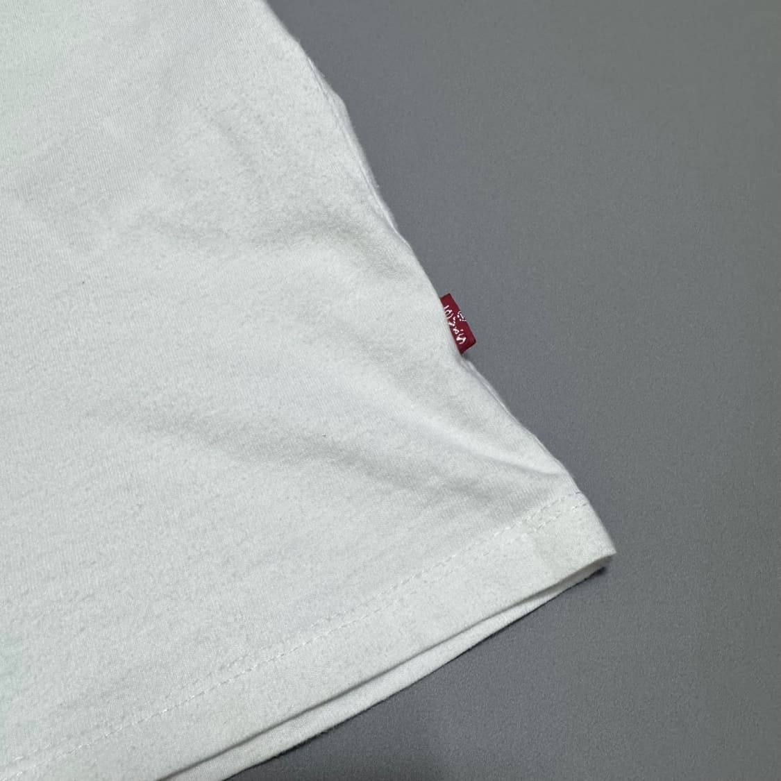리바이스(Levi's) 화이트 스펠아웃 빈티지 프린트 코튼 크루넥 반팔 상품이미지5
