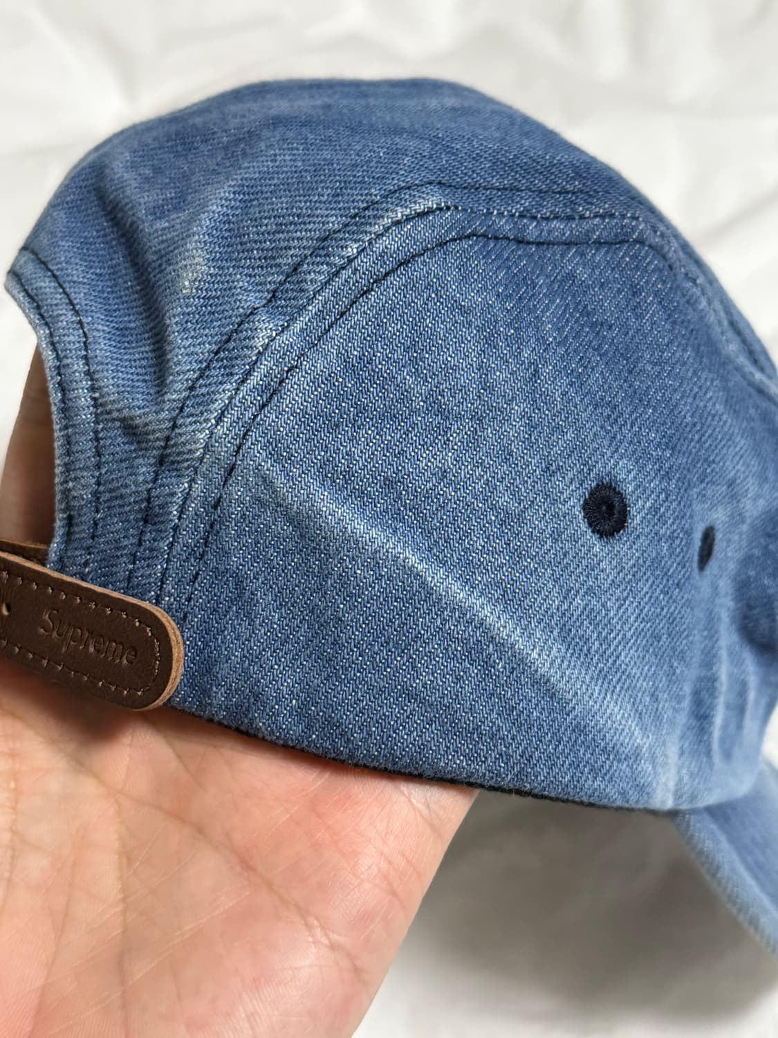 슈프림 워시드 치노 트윌 캠프캡 데님 - 23FW 상품이미지2