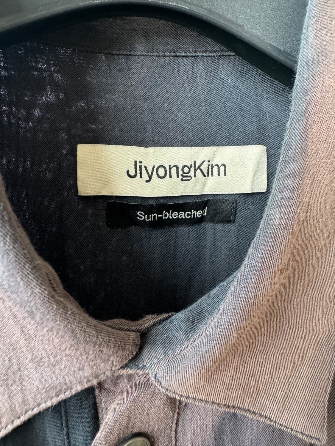 지용킴 선블리치 셔츠 네이비 25SS [L] 상품이미지8