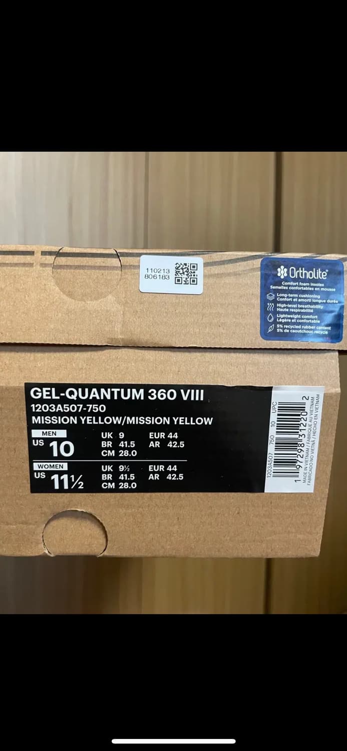 아식스xCP컴퍼니 젤 퀀텀 360 VIII [옐로우, 280] 상품이미지1