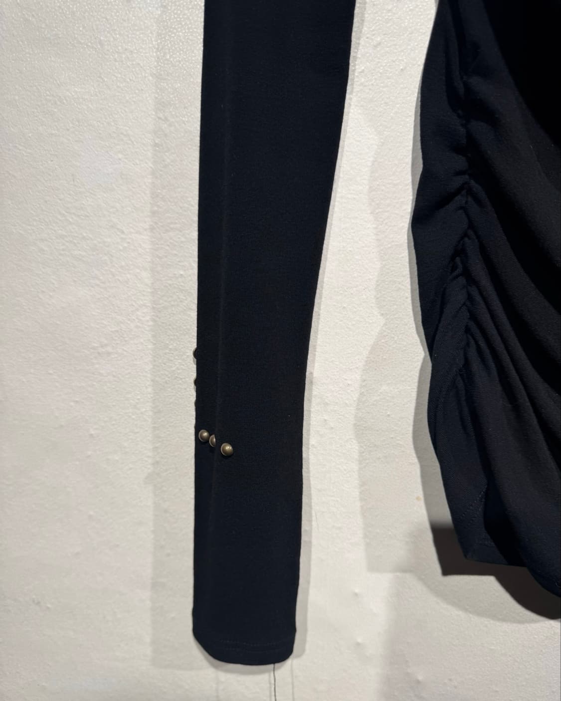 Studded black drape one pice  상품이미지2