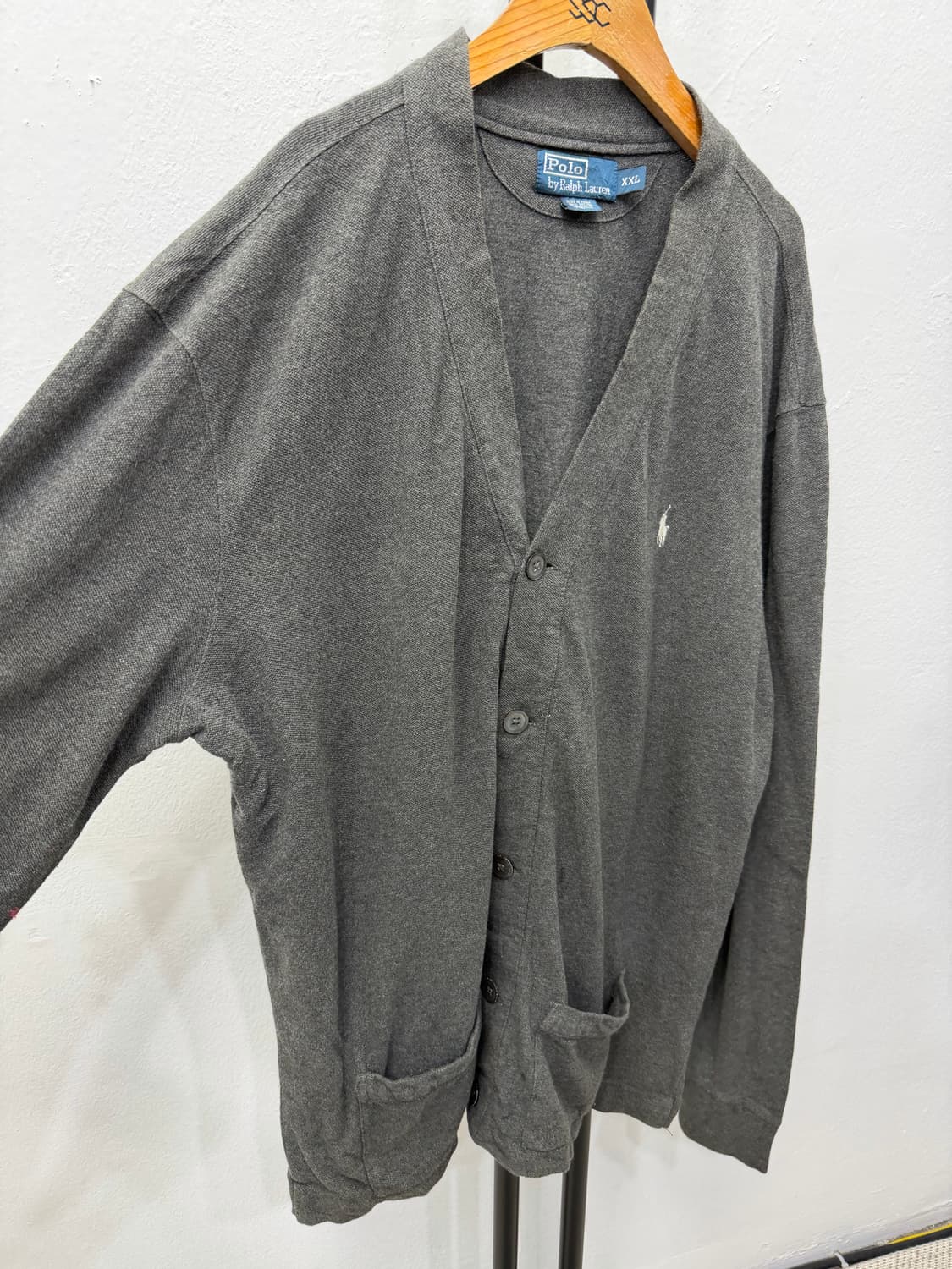 정품) 폴로랄프로렌 남성 그레이 가디건 XXL 상품이미지2