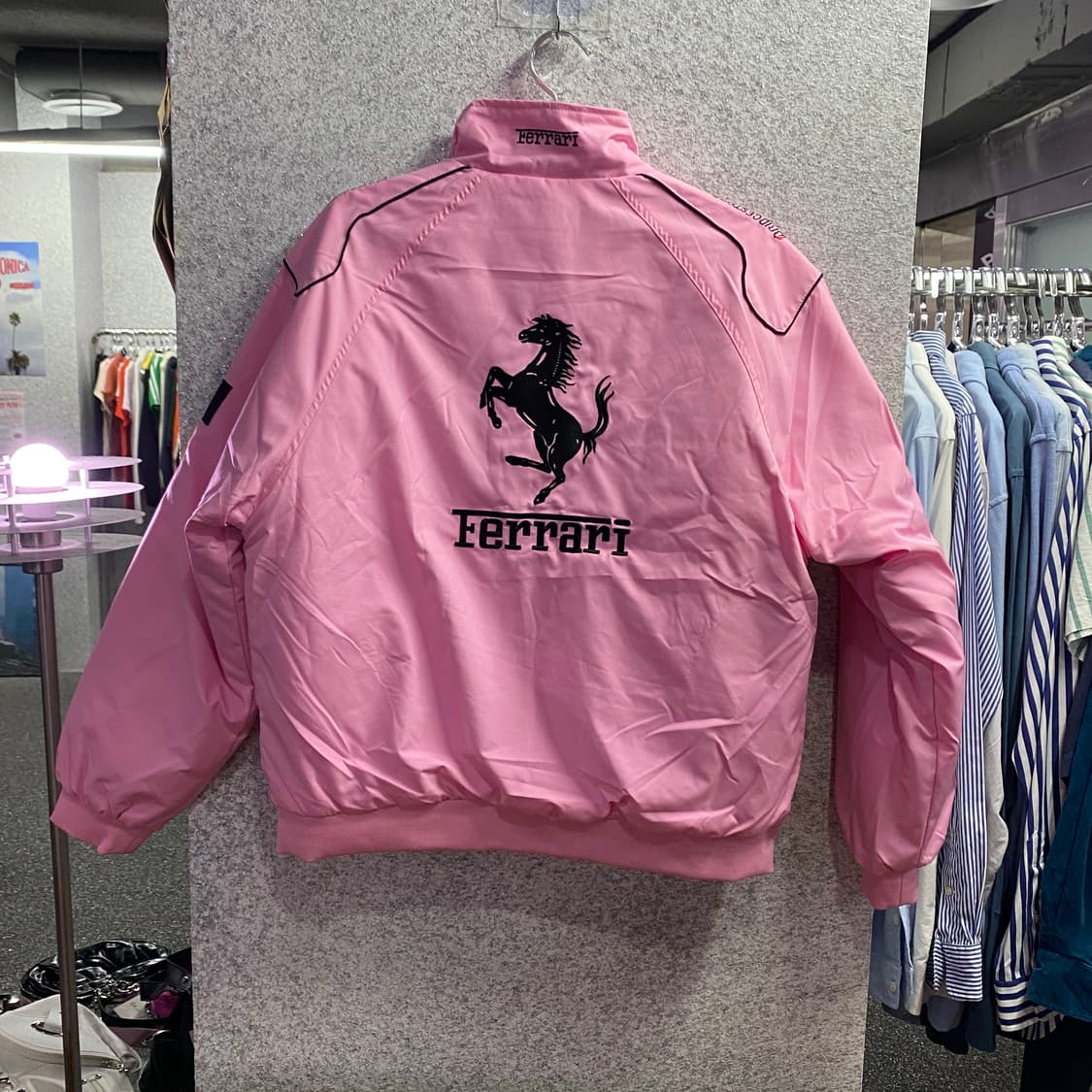 페라리 핑크배색 레이싱 점퍼 B3258 상품이미지4