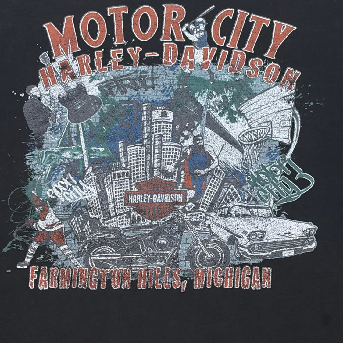 미국 빈티지 할리데이비슨 주머니 반팔티 상품이미지7