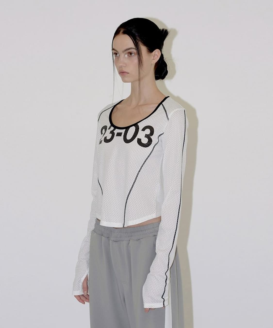 다이애그널(DIAGONAL)메쉬 져지 티 상품이미지2